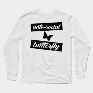 Anti-Social Butterfly Long Sleeve T-Shirt